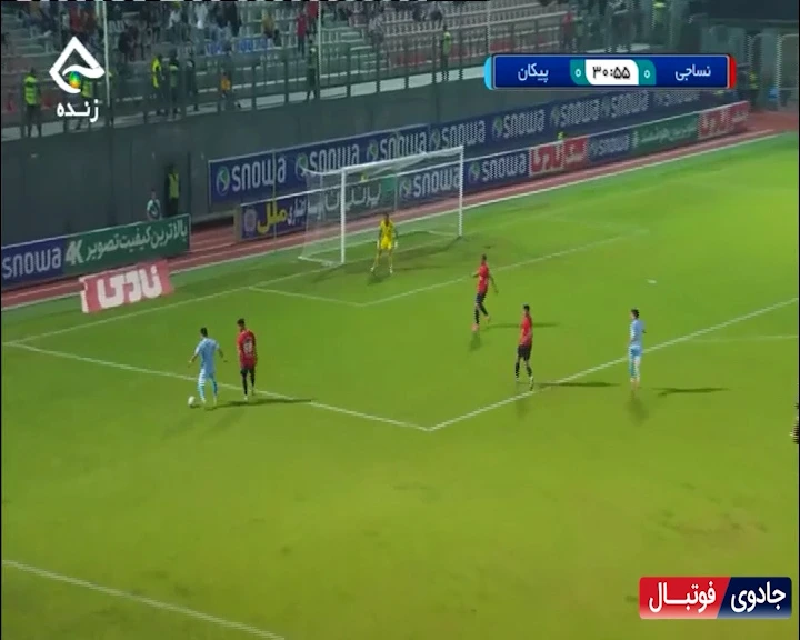 گل اول پیکان به نساجی توسط امیر طاها